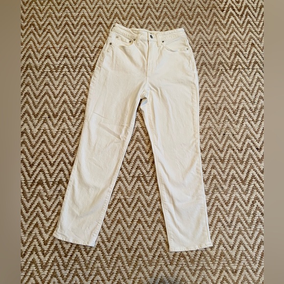 Madewell Curvy Perfect Vintage Jeans in White, Size 27 - Picture 9 of 12